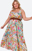 Eb & Ive - Verve Tank Maxi | Pink Flourish