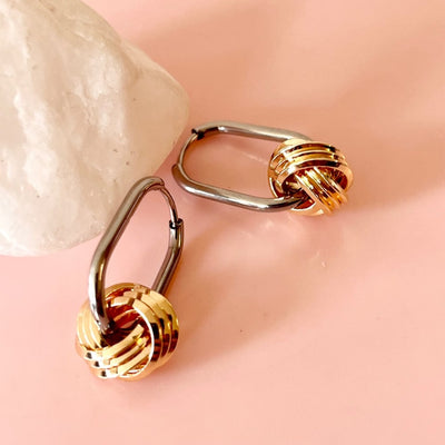 Penny Foggo - Gold Knot and Oval Huggies