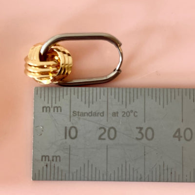 Penny Foggo - Gold Knot and Oval Huggies