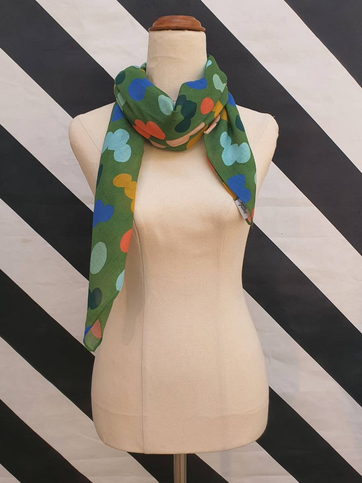 Hello Friday - Green Splotch Lightweight Wrap