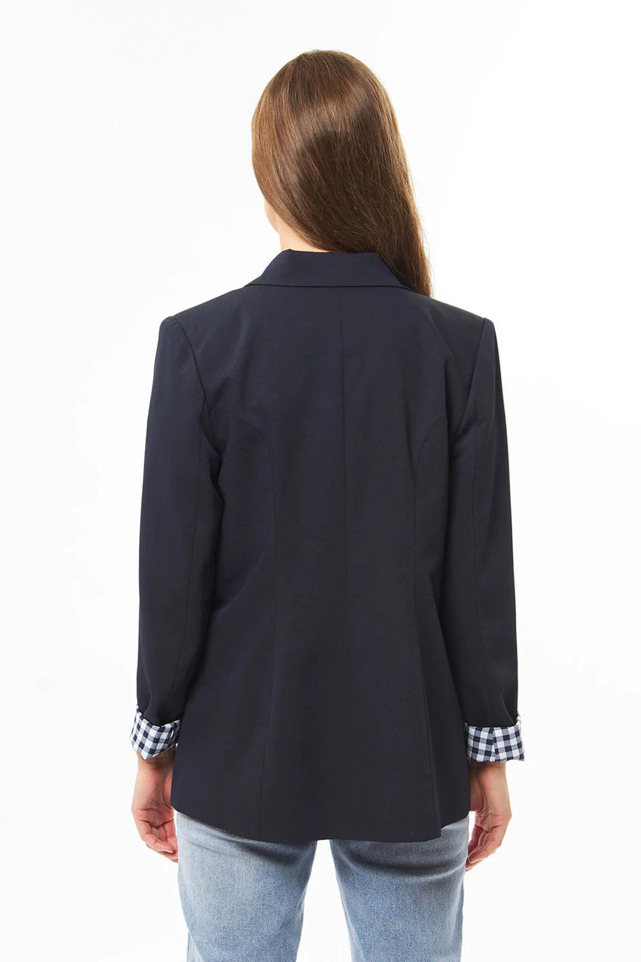 Seeking Lola - Georgie Blazer | Navy Check