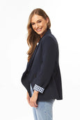 Seeking Lola - Georgie Blazer | Navy Check