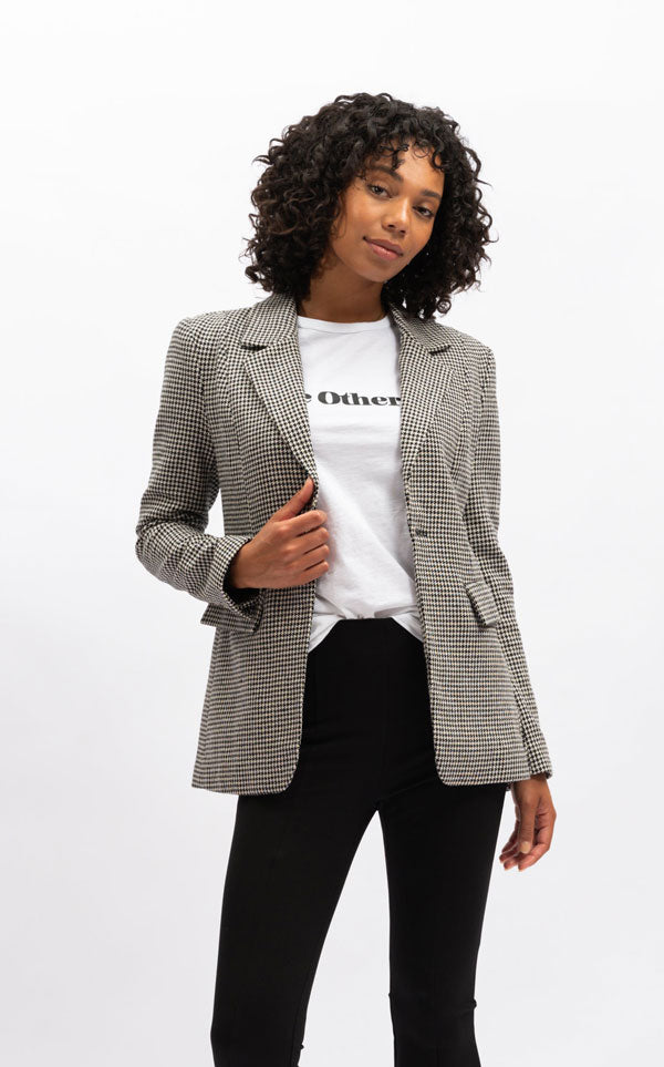 We Are The Others - Jules Longline Blazer | Houndstooth