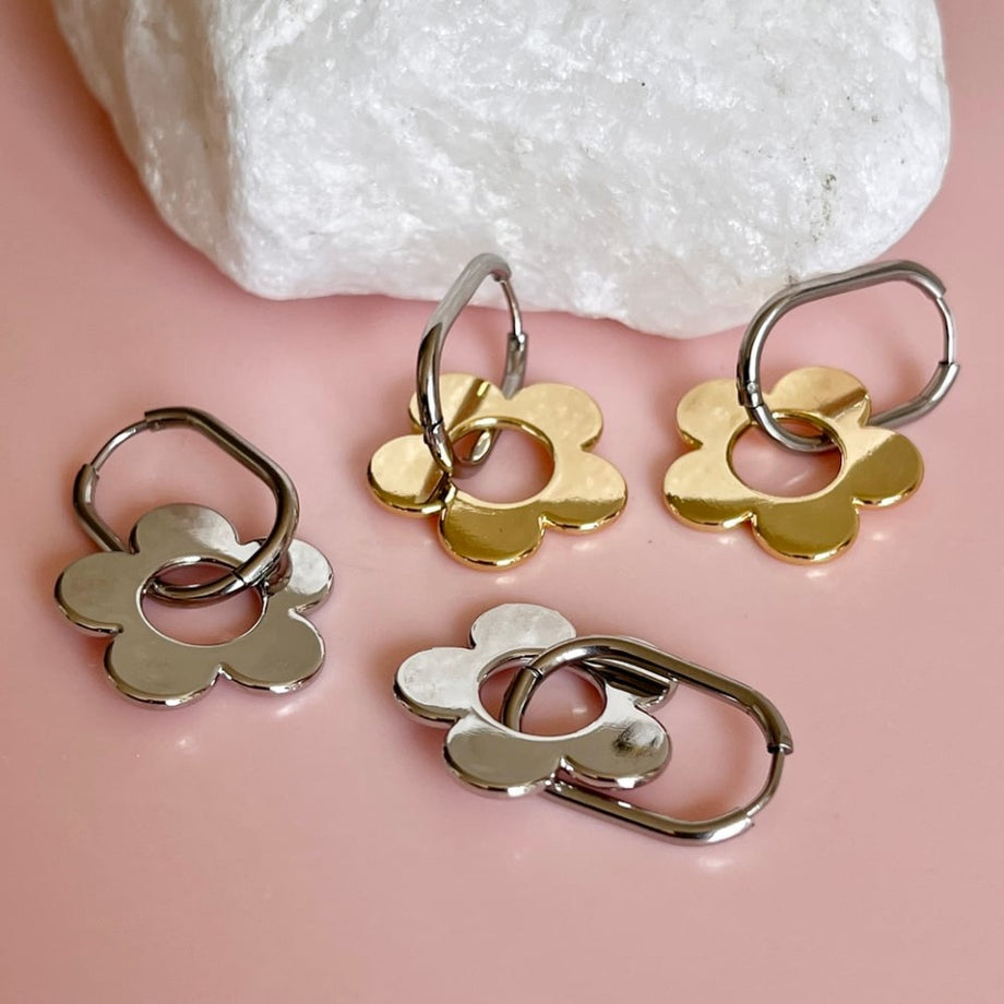 Penny Foggo - Large Oval Huggies | Gold or Silver