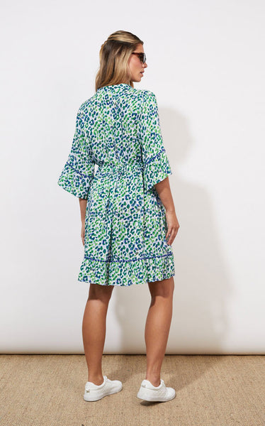 Haven - Lamu Tie Dress | Savanna Blue
