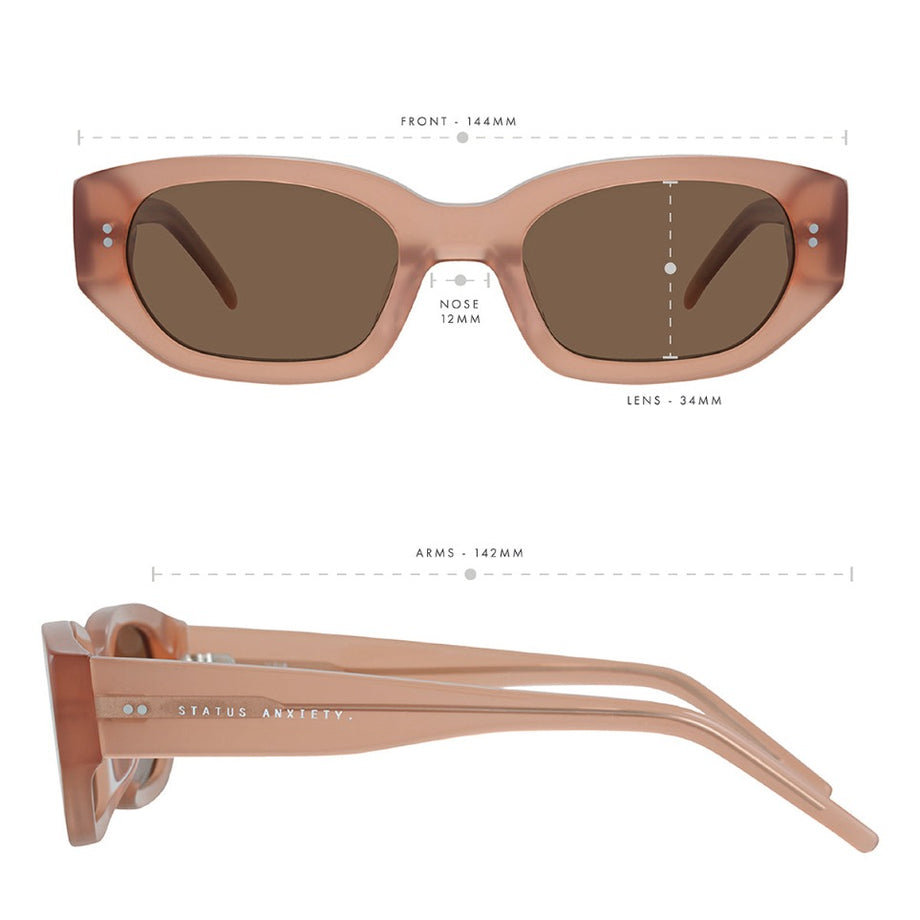Status Anxiety - Luna Sunglasses | Rose