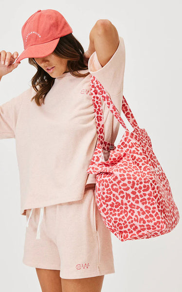 Cartel & Willow - Olivia Tote Bag | Berry Leopard