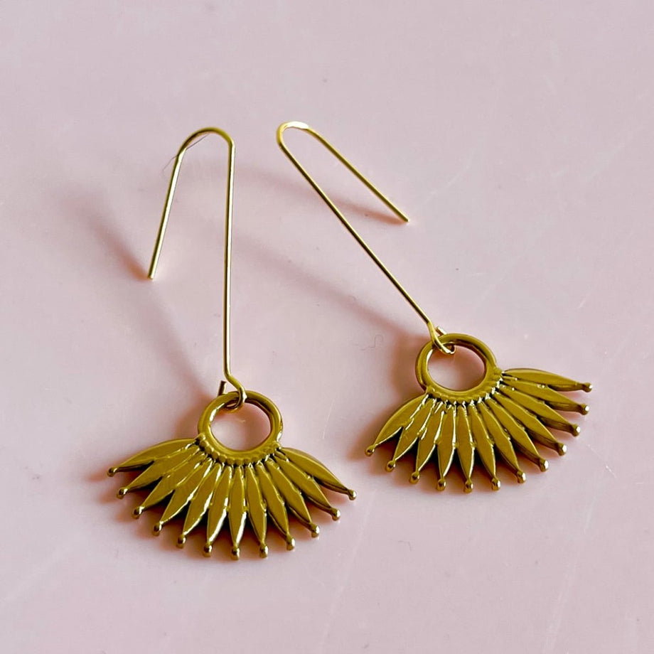 Penny Foggo - Part Flower Fan Drops | Gold
