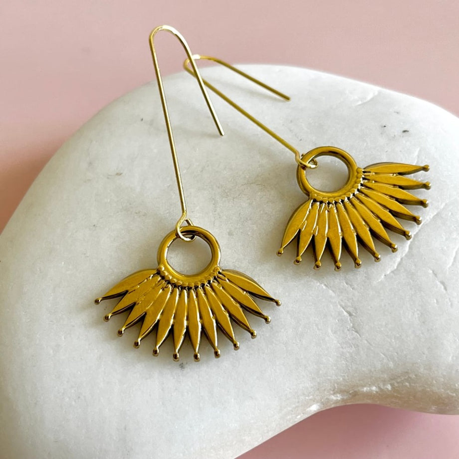 Penny Foggo - Part Flower Fan Drops | Gold
