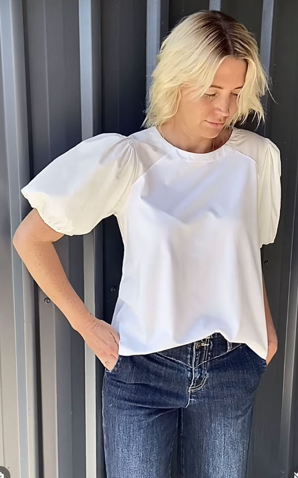 Style Laundry - Puff Sleeve Tee