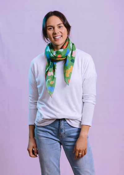 Hello Friday - Green Splotch Lightweight Wrap