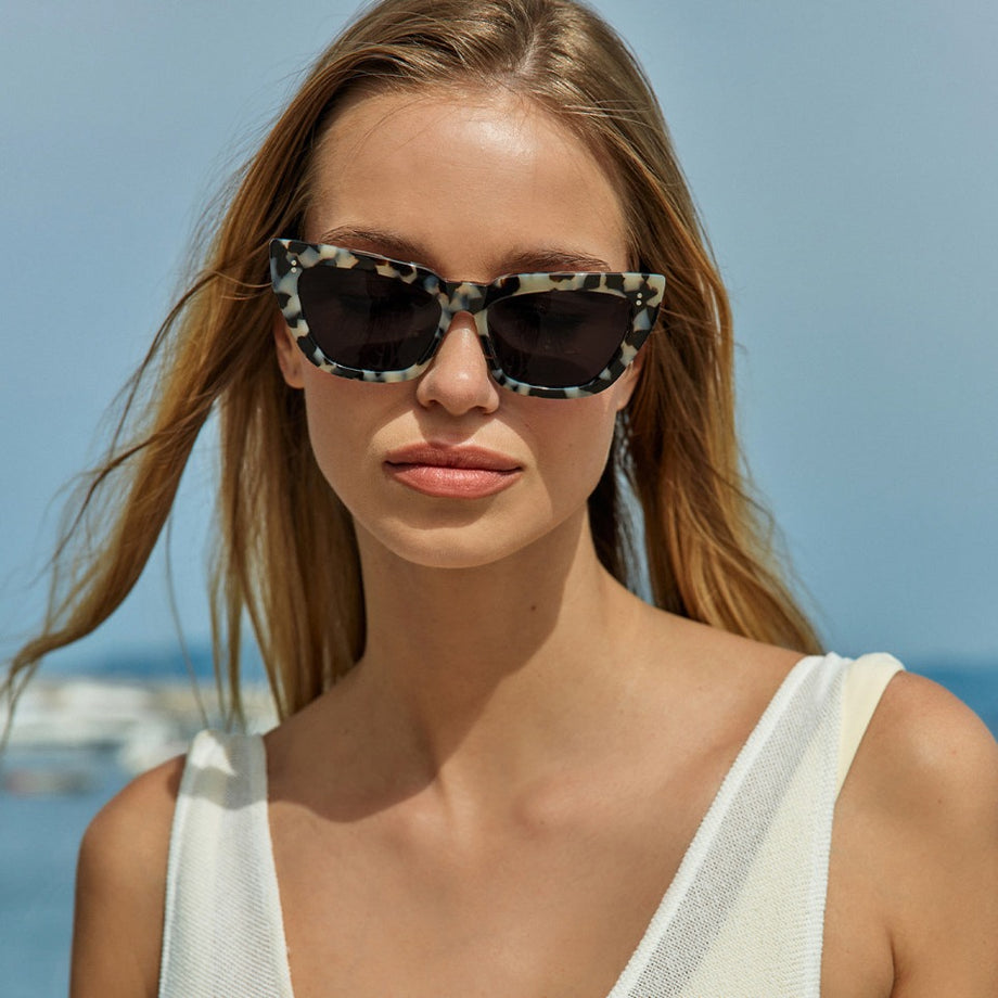 Status Anxiety - Desolate Sunglasses | White Tort