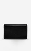 Black leather wallet - back