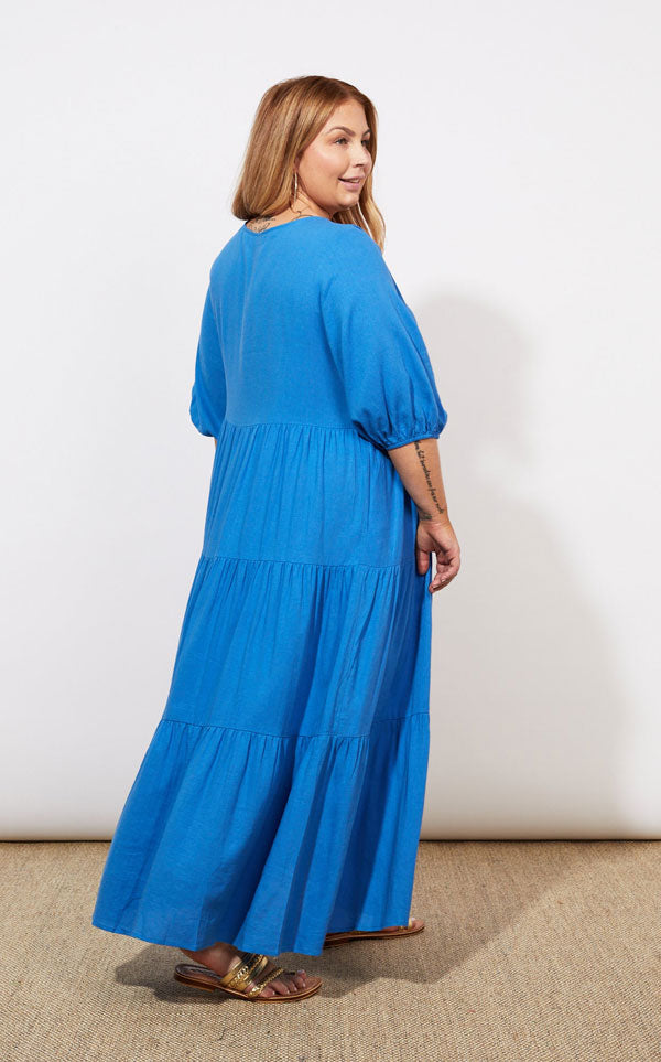 Haven - Tanna Tiered Maxi | Colbalt