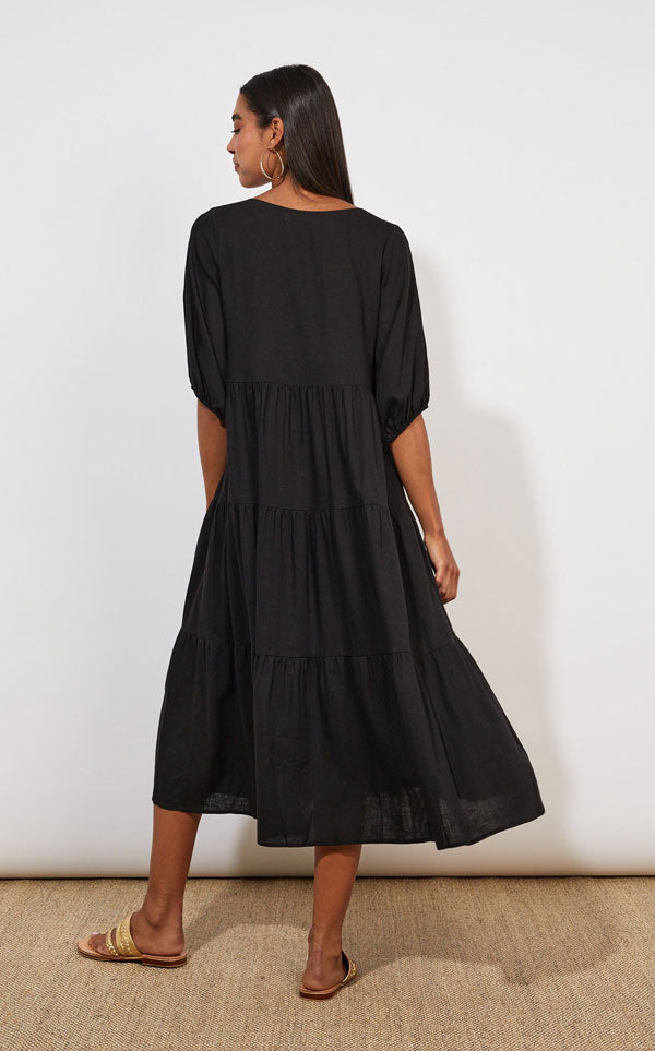 Haven - Tanna Tiered Maxi | Jet