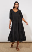 Haven - Tanna Tiered Maxi | Jet