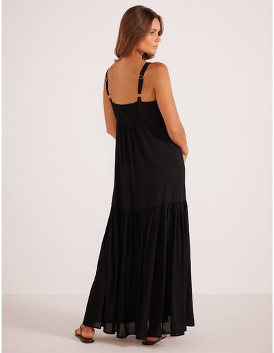Mink Pink - Thandie Tie Maxi Dress | Black