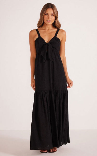 Mink Pink - Thandie Tie Maxi Dress | Black