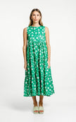 Thing Thing - Twirling Dress | Green/White Garden