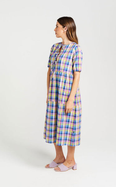Thing Thing - Tie Up Leah Dress - Summer Picnic