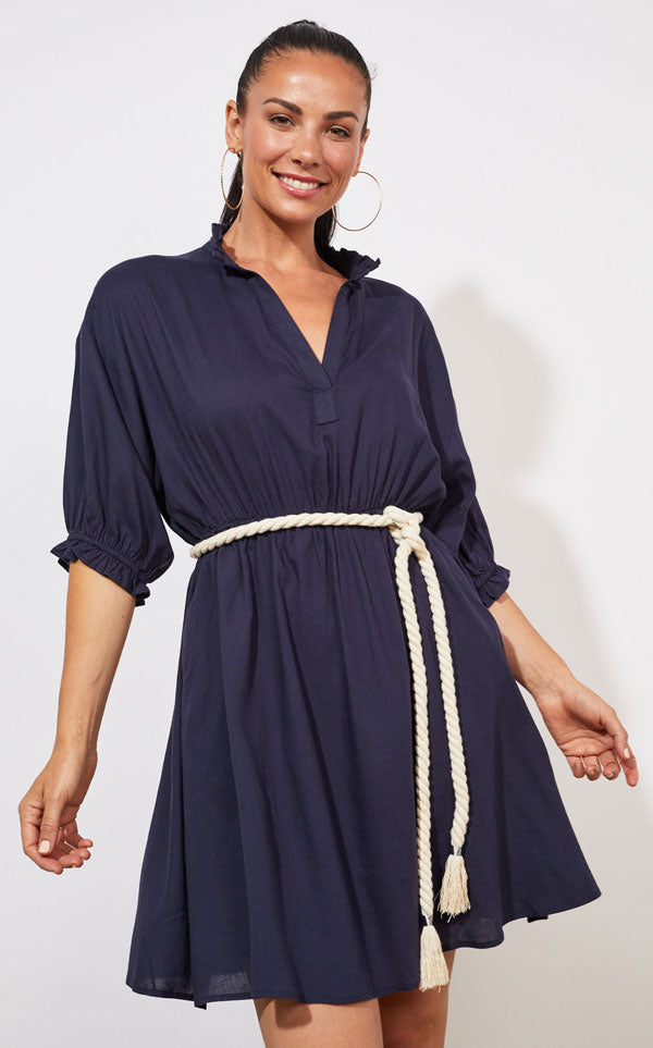 Haven - Tropicana Rope Dress | Marine