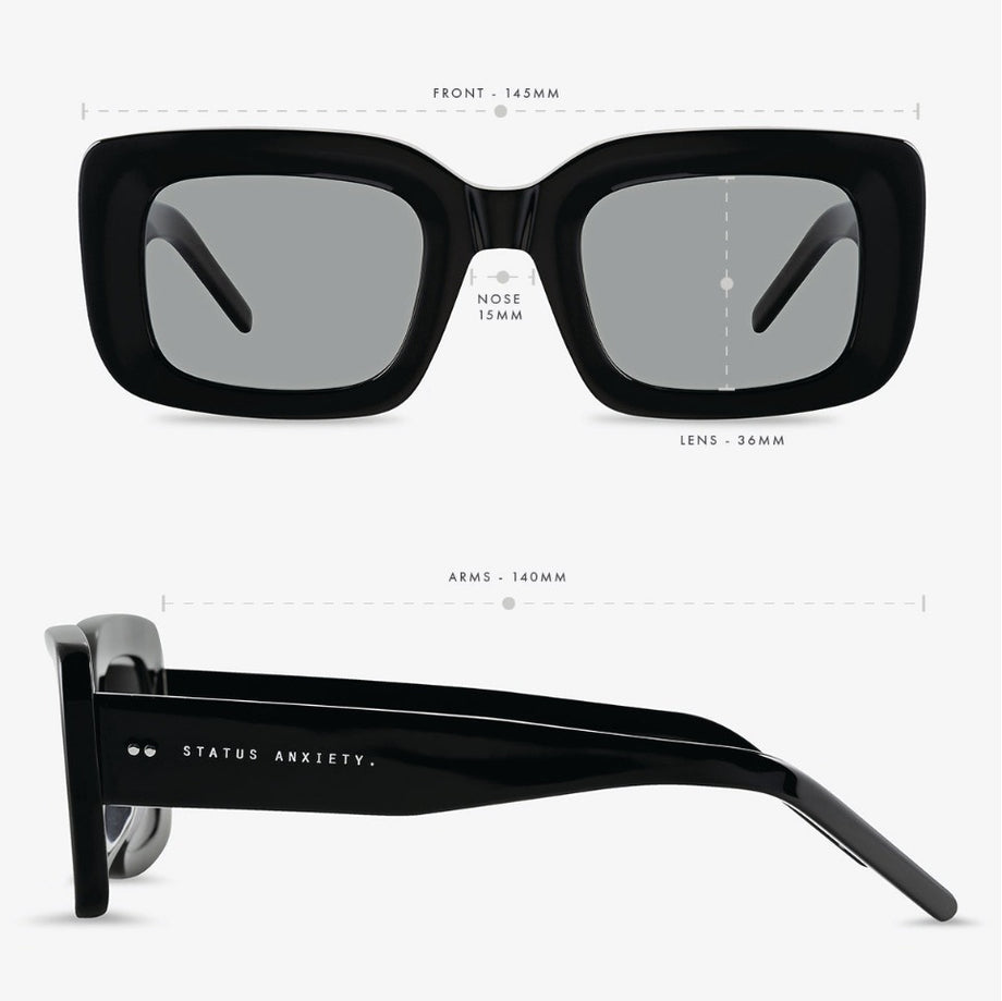 Status Anxiety - Unyielding Sunglasses | Black