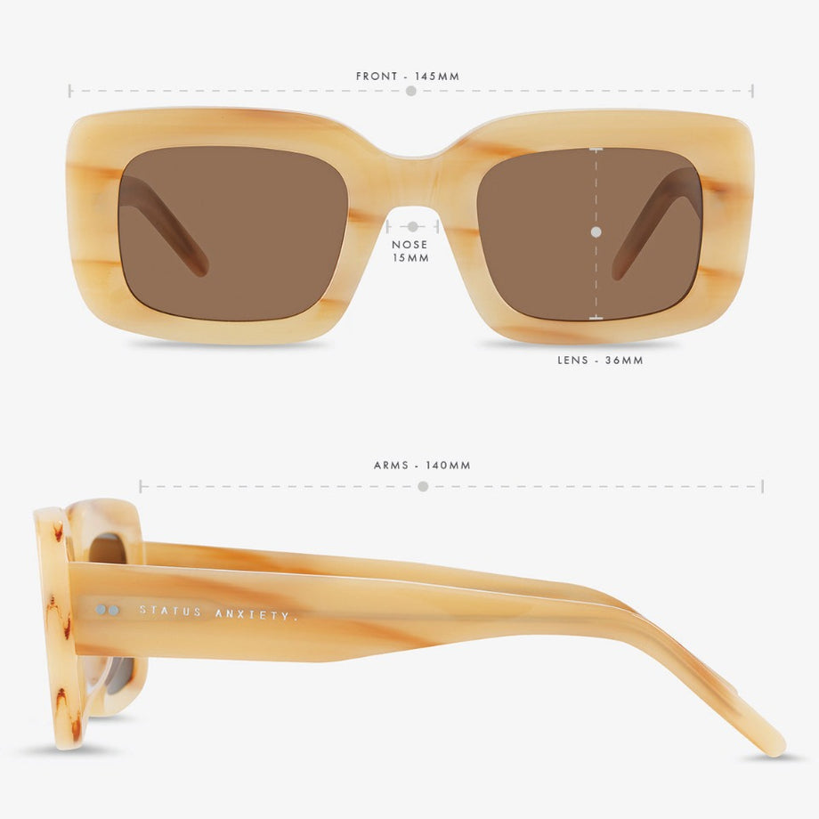Status Anxiety - Unyielding Sunglasses | Blonde