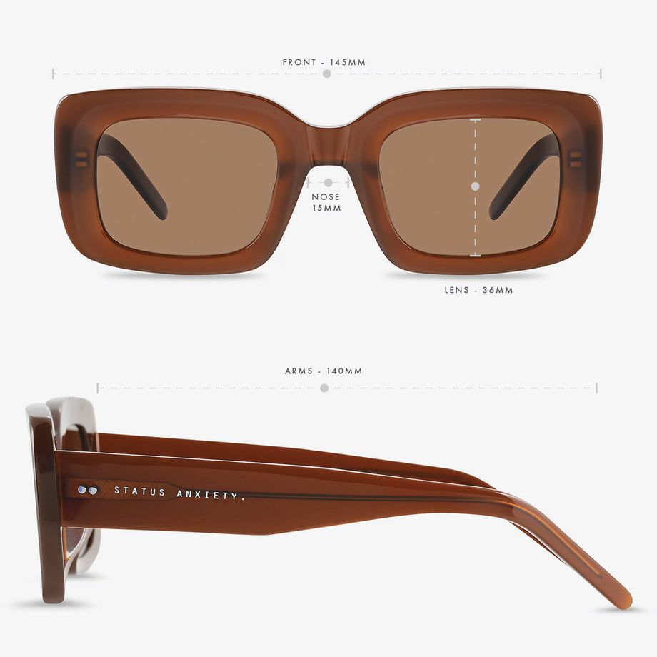 Status Anxiety - Unyielding Sunglasses | Brown