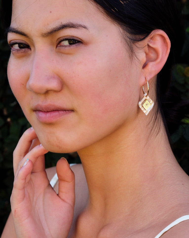 Hagen + Co - Morocco Earrings | Peach Swirl