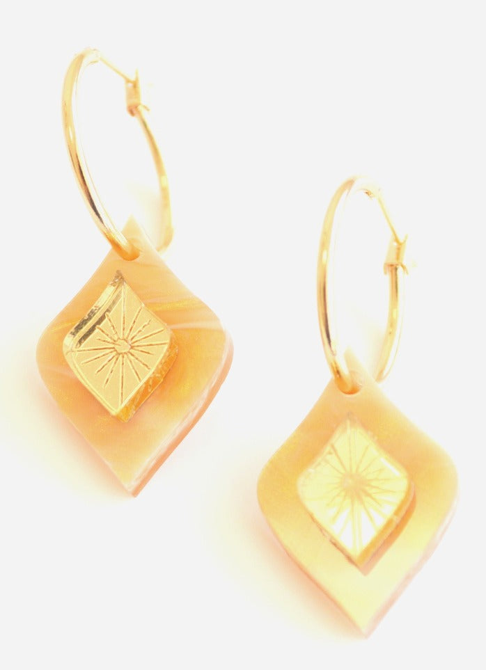 Hagen + Co - Morocco Earrings | Peach Swirl