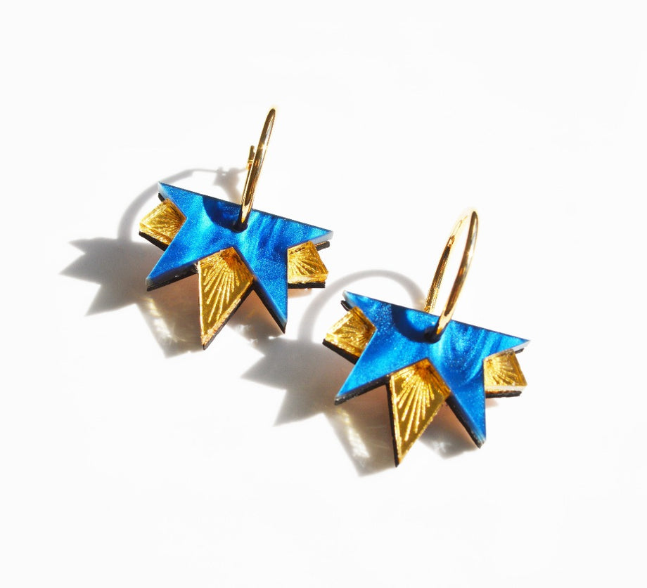 Hagen + Co - Lucky Star Earrings | Blue