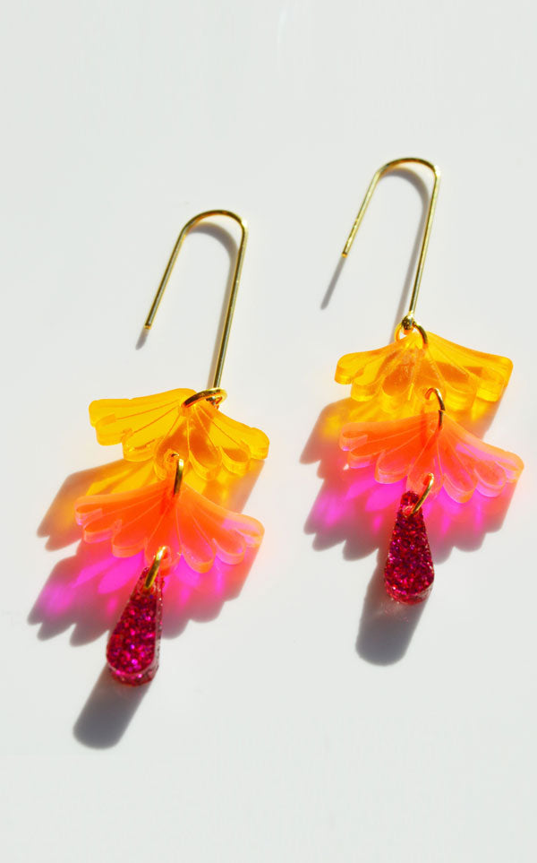 Hagen + Co - Tokyo Earrings | Orange/Pink