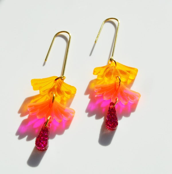 Hagen + Co - Tokyo Earrings | Orange/Pink