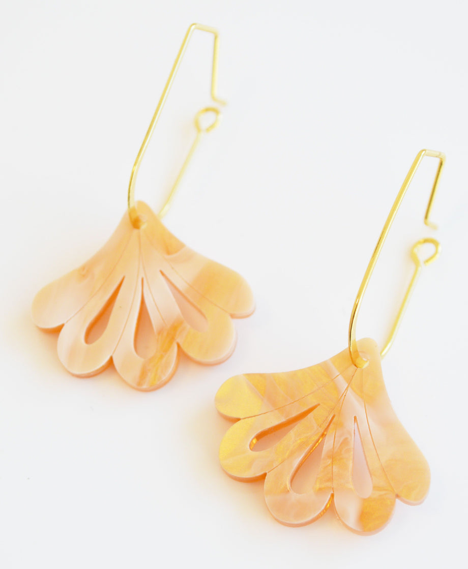 Hagen + Co - Mumbai Earrings | Peach Swirl