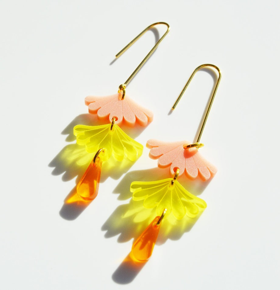 Hagen + Co - Tokyo Earrings | Pink/Yellow