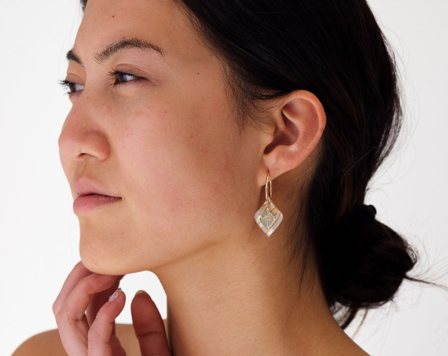 Hagen + Co - Morocco Earrings | Peach Swirl