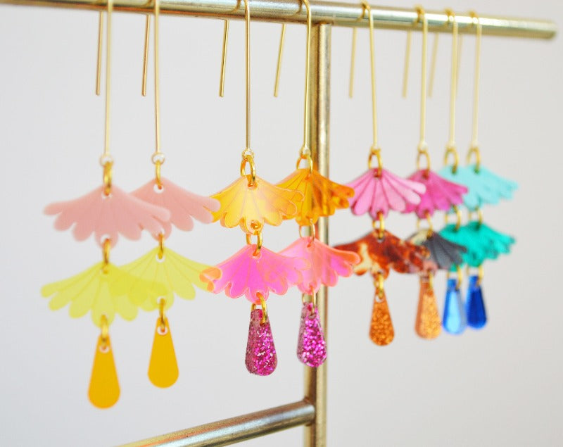 Hagen + Co - Tokyo Earrings | Orange/Pink