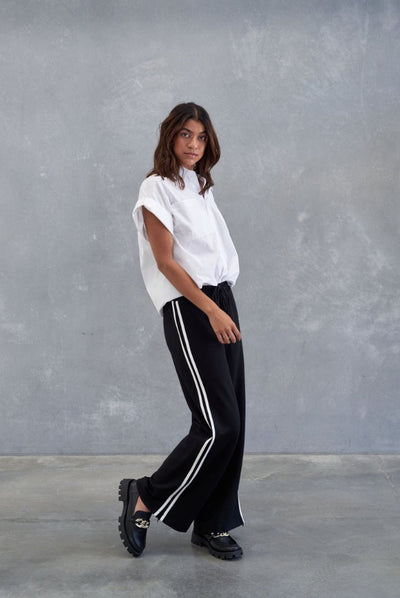 Style Laundry - Chelsea Wide Leg Jersey Pant | Black