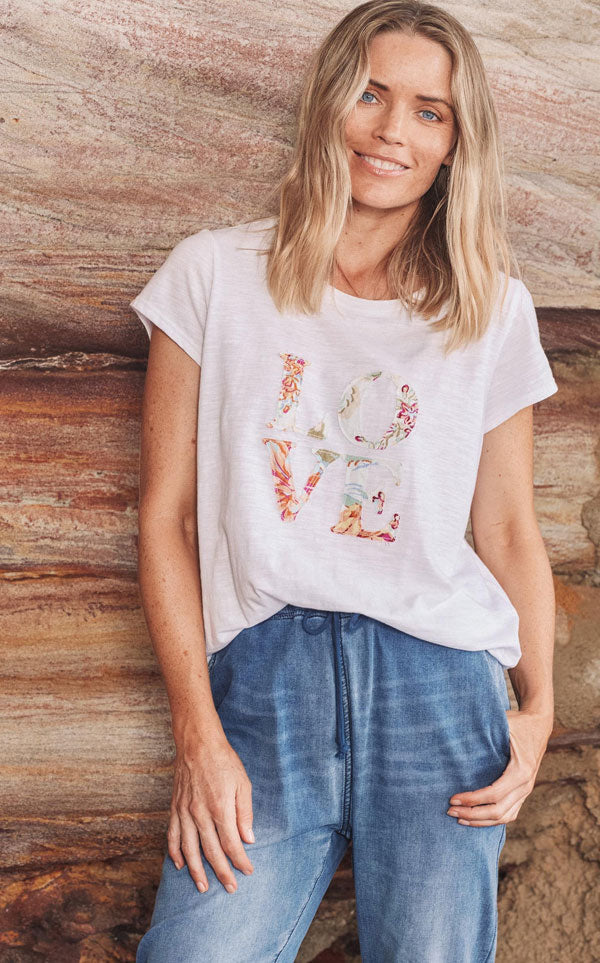 eb & Ive - Allure Tee Shirt Salt