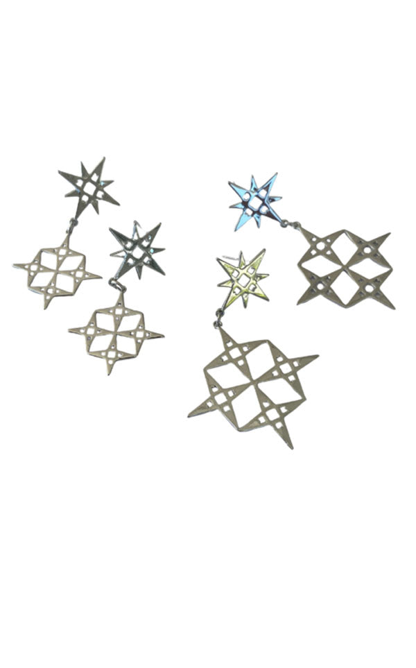 Lindi Kingi + Kelly - Constellation Mini Earrings | Platinum