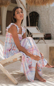 FLorencia the Label - FERN FLUTTER MAXI DRESS Pastel Plaid