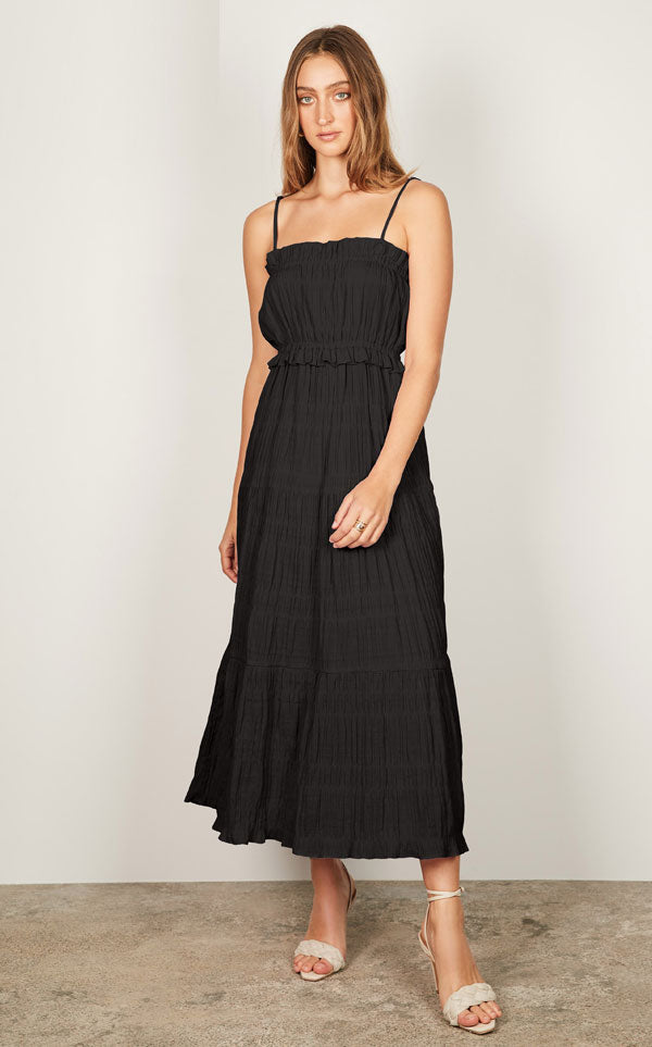 Wish The Label - Marquis Midi Dress - Black