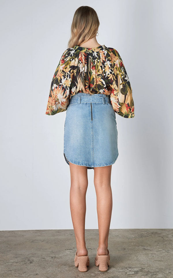 Esmaee - Masons Denim Skirt | INDIGO