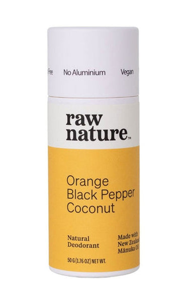 Raw Nature - Natural Deodorant Orange + Black Pepper