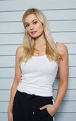 Drama the Label - Ruby Rib White Tank