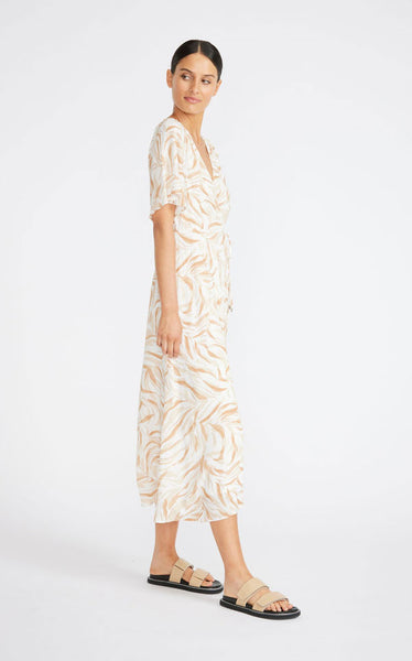 STAPLE THE LABEL - BIANCA WRAP MIDI DRESS - MULTI