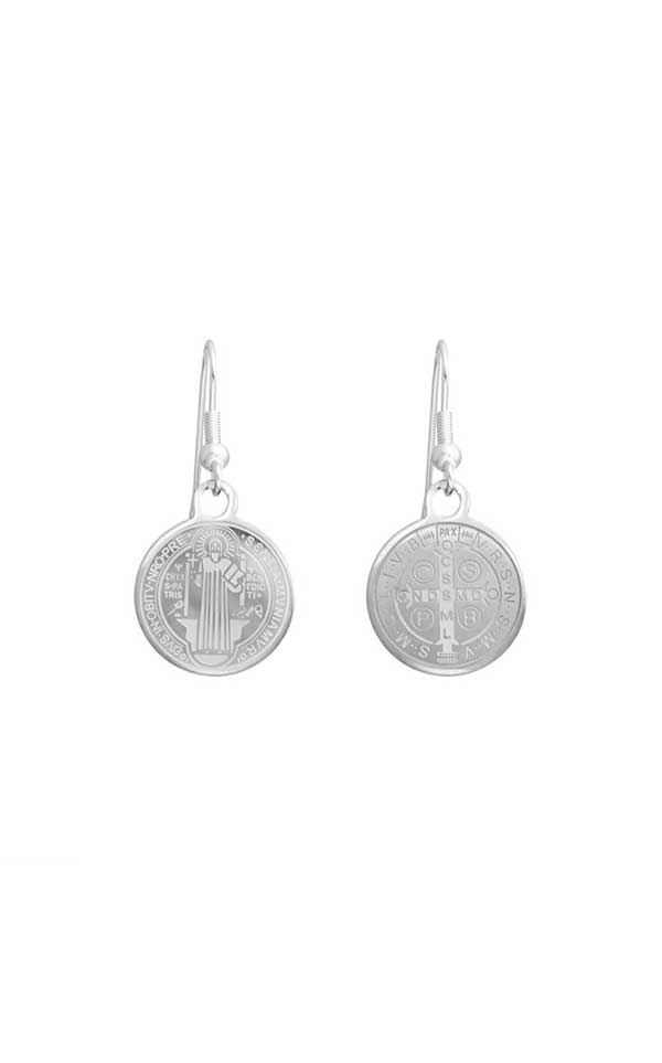 Lindi Kingi + Kelly - Saint Charm Earrings (Round) | Silver