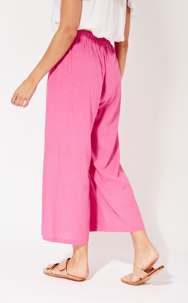 Haven - St Barts Crop Pant - Flamingo