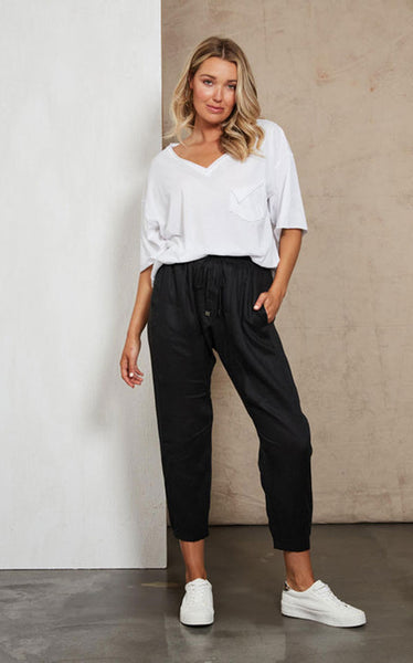 Eb & Ive - STUDIO RELAXED PANT - EBONY