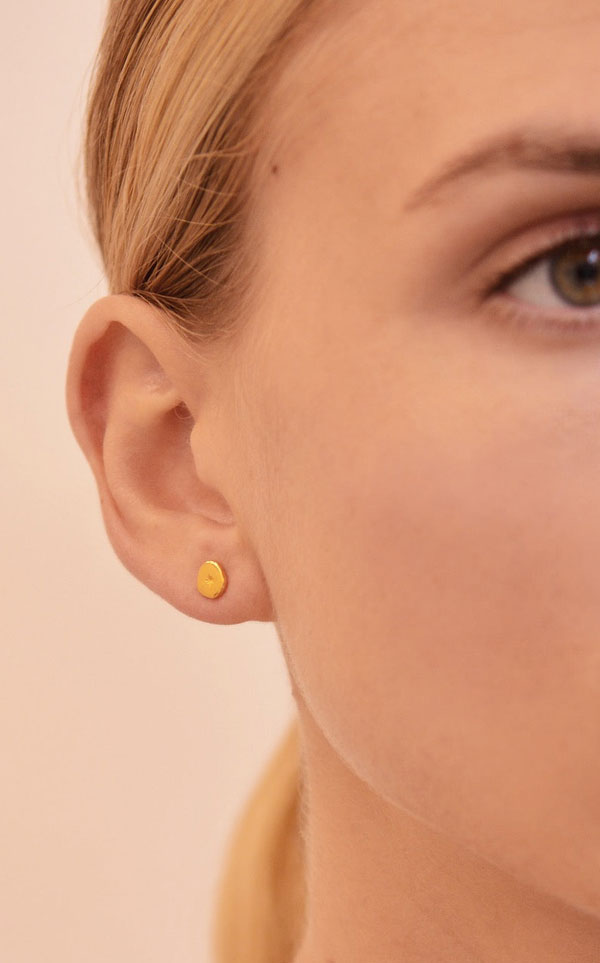 Linda Tahija - Vega Stud Earring | Gold